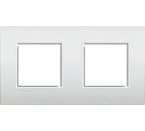 Рамка Bticino Livinglight 2x2мод. 71мм. Белый жемчуг LNE4802M2PR