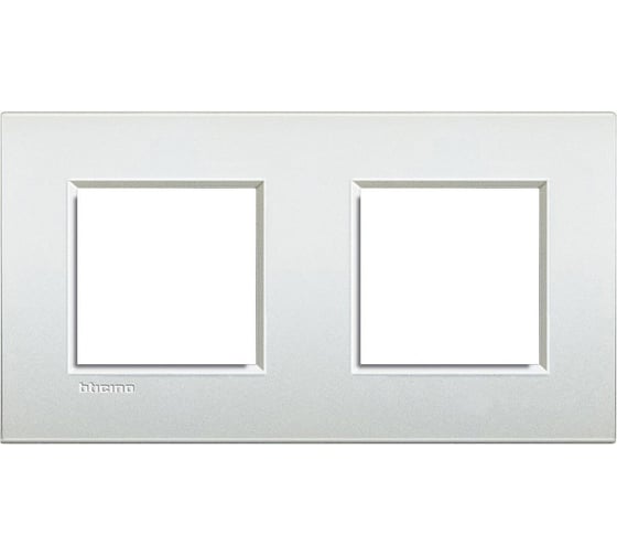 Рамка Bticino Livinglight 2x2мод. 71мм. Белый жемчуг LNE4802M2PR