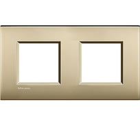 Рамка Bticino Livinglight 2x2мод. 71мм. М.золото LNE4802M2OF