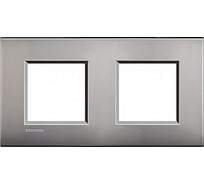 Рамка Bticino Livinglight 2x2мод. 71мм. М.никель LNE4802M2NK