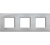 Рамка Bticino Livinglight 2x3мод. 71мм. Алюминий LNE4802M3TE