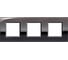 Рамка Bticino Livinglight 2x3мод. 71мм. Олово LNE4802M3PT 1
