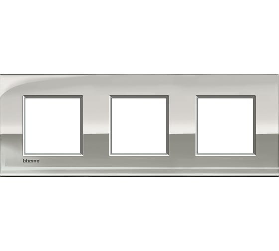 Рамка Bticino Livinglight 2x3мод. 71мм. Палладий LNE4802M3PL 1
