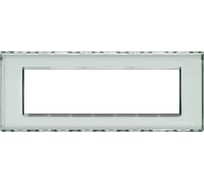 Рамка прямоугольная Bticino Livinglight 7 модулей, цвет Kristall LND4807KR