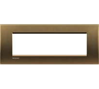 Рамка прямоугольная Bticino Livinglight 7 модулей, цвет Бронза LNA4807BZ