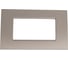 Рамка прямоугольная Bticino Livinglight 4 модуля, цвет Серый шелк LNA4804AE 2