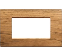 Рамка прямоугольная Bticino Livinglight 4 модуля, цвет Европейский орех LNA4804LNC