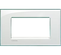 Рамка прямоугольная Bticino Livinglight 4 модуля, цвет Морская вода LNA4804KA