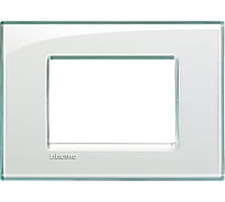 Рамка прямоугольная Bticino Livinglight 3 модуля, цвет Морская вода LNA4803KA