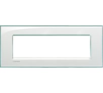 Рамка прямоугольная Bticino Livinglight 7 модулей, цвет Морская вода LNA4807KA