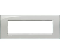 Рамка прямоугольная Bticino Livinglight 7 модулей, цвет Серое небо LNA4807KG