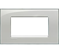 Рамка прямоугольная Bticino Livinglight 4 модуля, цвет Серое небо LNA4804KG