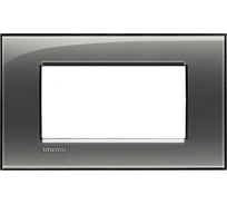 Рамка прямоугольная Bticino Livinglight 4 модуля, цвет Лондонский туман LNA4804KF