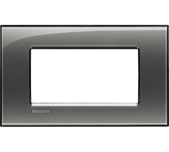 Рамка прямоугольная Bticino Livinglight 4 модуля, цвет Лондонский туман LNA4804KF