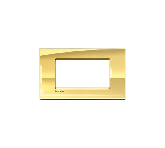 Рамка прямоугольная Bticino Livinglight 4 модуля, цвет Золото LNA4804OA