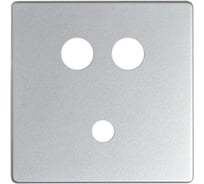 Накладка для коннектора Simon мини-джек + 2RCA, S82 Detail, алюминий 8201092-093
