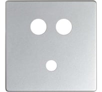 Накладка для коннектора Simon мини-джек + 2RCA, S82, S82N, алюминий 8201092-033