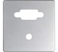 Накладка для коннектора Simon VGA HD15, мама + мини-джек 3,5 мм, S82 Detail, алюминий 8200091-093