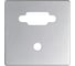 Накладка для коннектора Simon VGA HD15, мама + мини-джек 3,5 мм, S82 Detail, алюминий 8200091-093 1