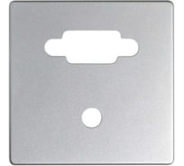 Накладка для коннектора Simon VGA HD15, мама + мини-джек 3,5 мм, S82, S82N, алюминий 8200091-033