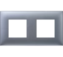 Рамка DKC Avanti, Закаленная сталь, 2 поста 4 модуля 1 шт 4404904DIY