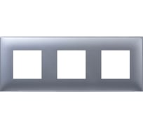 Рамка DKC Avanti, Закаленная сталь, 3 поста 6 модулей 1 шт 4404906DIY