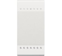 Кнопка Bticino Livinglight с винтовыми клемами, размер 1 модуль, цвет белый N4005N