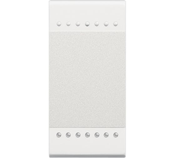 Кнопка Bticino Livinglight с винтовыми клемами, размер 1 модуль, цвет белый N4005N 1