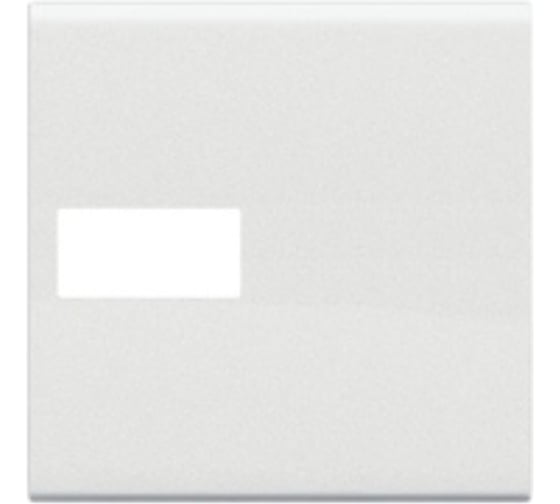 Клавиша Bticino Livinglight Axial с 1 отверстием для вставки символа, размер 2 модуля, цвет белый N4916M2T 1