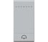 Клавиша Bticino Livinglight Звонок, размер 1 модуль, цвет алюминий NT4915DN 1