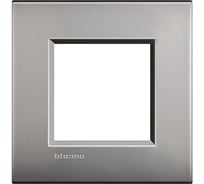 Лицевая панель Bticino Livinglight 2мод. М.никель LNE4802NK