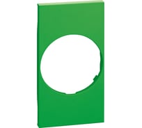 Лицевая панель Bticino LIVING NOW для розеток 2К+З немецкого стандарта 2 модуля. Цвет Зеленый KV04