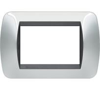 Накладка Bticino на 3 модуля, Светлый Хром L4803CR