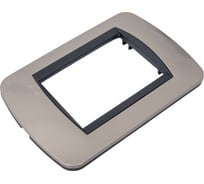 Накладка Bticino на 3 модуля, Светлый Титан L4803TC