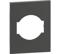 Лицевая панель Bticino LIVING NOW для розеток 2К+З немецкого/итальянского стандарта 3 модуля. Цвет Черный. KG03M3