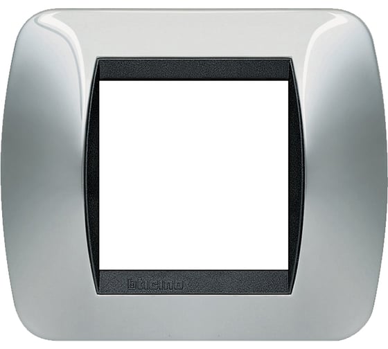 Накладка Bticino на 2 модуля, Светлый Хром L4802CR 1
