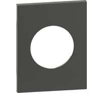 Лицевая панель Bticino LIVING NOW для розеток 2К+З немецкого стандарта 3 модуля. Цвет Черный. KG04M3