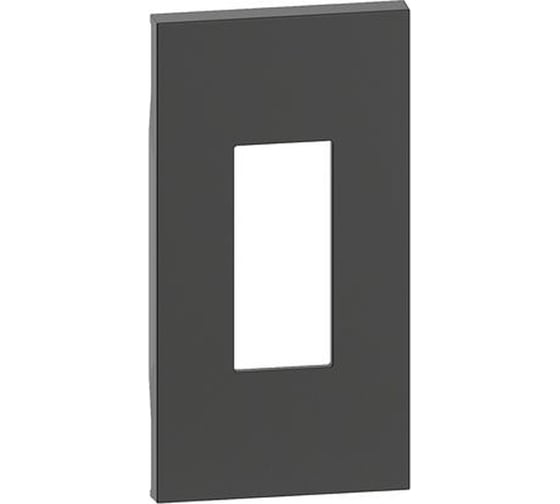 Лицевая панель Bticino LIVING NOW для телефонных и компьютерных розеток 2 модуля. Цвет Черный. KG07M2