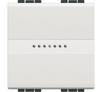 Переключатель промежуточный Bticino Livinglight Axial с автоматическими клемами, размер 2 модуля, цвет белый N4054M2