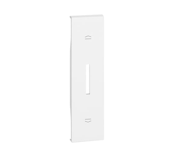 Лицевая панель Bticino LIVING NOW для выключателей рольставней K4027 (горизонтальное размещение) 1 модуль. Цвет Белый. KW06