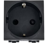 Розетка силовая Bticino Livinglight 2К+З с автоматическими клемами, цвет антрацит L4141AN