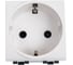 Розетка силовая Bticino Livinglight 2К+З с автоматическими клемами, цвет белый N4141AN 1