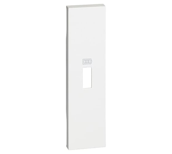 Лицевая панель Bticino LIVING NOW для зарядных устройств USB 1 модуль. Цвет Белый. KW10C 1