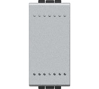 Выключатель Bticino Livinglight с автоматическими клемами, размер 1 модуль, алюминий NT4001A