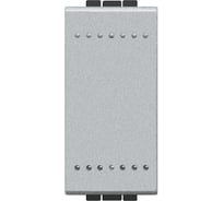 Выключатель Bticino Livinglight с винтовыми клемами, размер 1 модуль, алюминий NT4001N