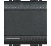 Выключатель Bticino Livinglight с винтовыми клемами, размер 2 модуля, цвет антрацит L4001M2N