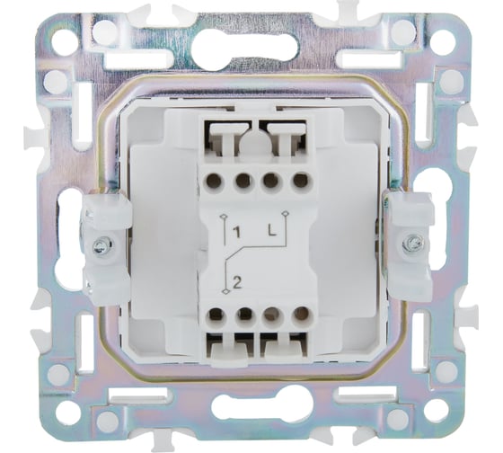 Выключатель 1-клавишный проходной IEK SKANDY SK-V02G 10А, графит SK-V12-0-10-K53
