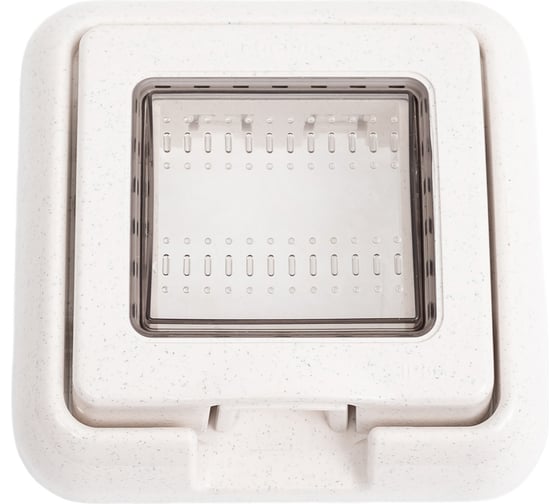 Влагозащитная крышка Bticino IP55 Idrobox, белый, 2 модуля 24602N 1