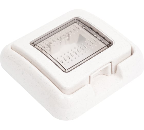 Влагозащитная крышка Bticino IP55 Idrobox, белый, 2 модуля 24602N