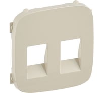 Лицевая панель для двойной аудиорозетки с пружинными зажимами Legrand Valena ALLURE слоновая кость 755376